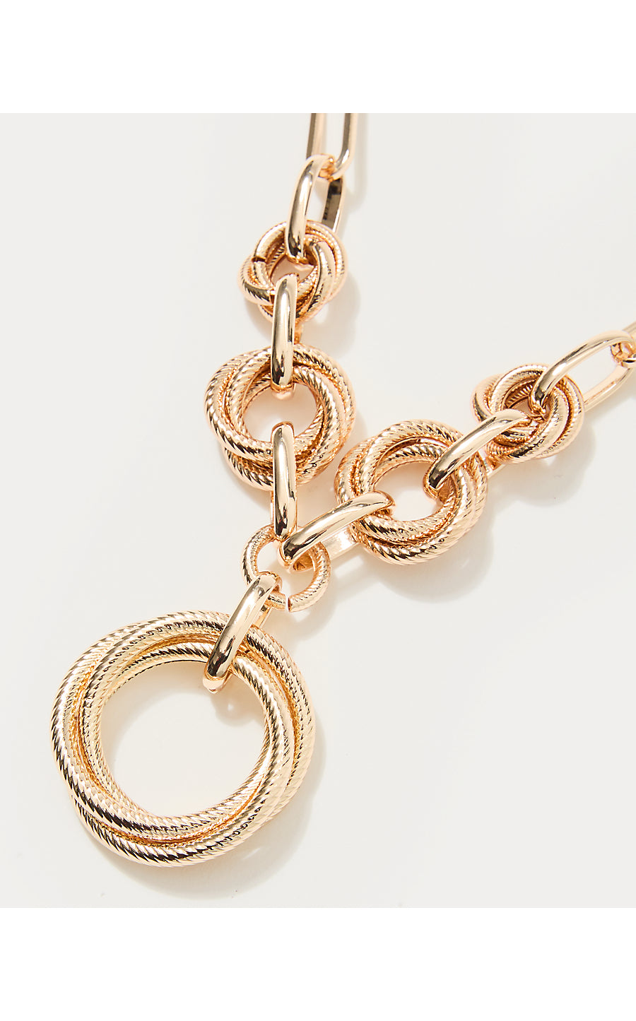 CHEVS KISS NECKLACE, GOLD METALLIC