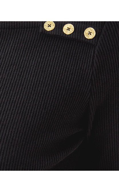 BEATY LONG SLEEVE KNIT TOP, NOIR