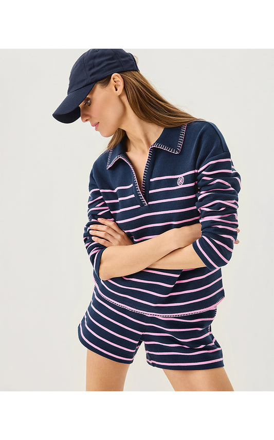 AUBRA SHORT, LOW TIDE NAVY LEGACY STRIPE