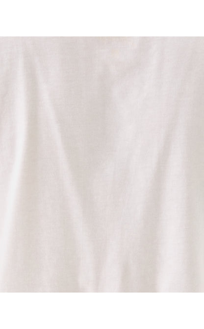CLAIRMONT CROCHET TRIMMED TOP, RESORT WHITE