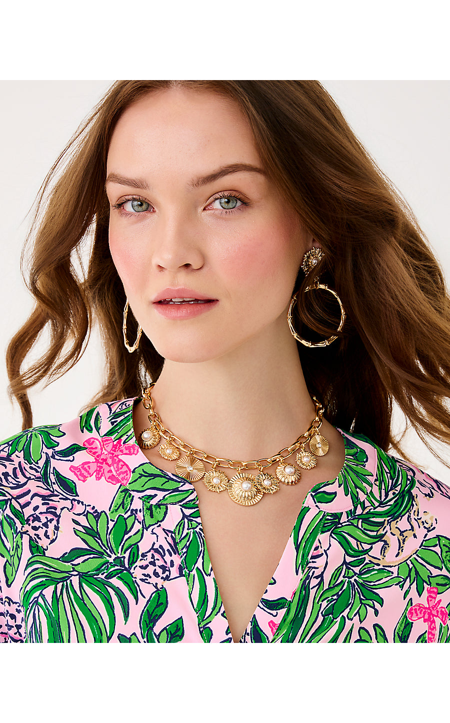 CANOPY COLONY NECKLACE, GOLD METALLIC