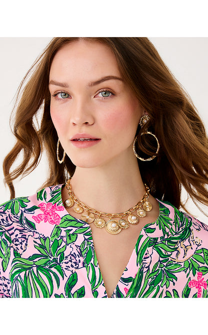 CANOPY COLONY NECKLACE, GOLD METALLIC