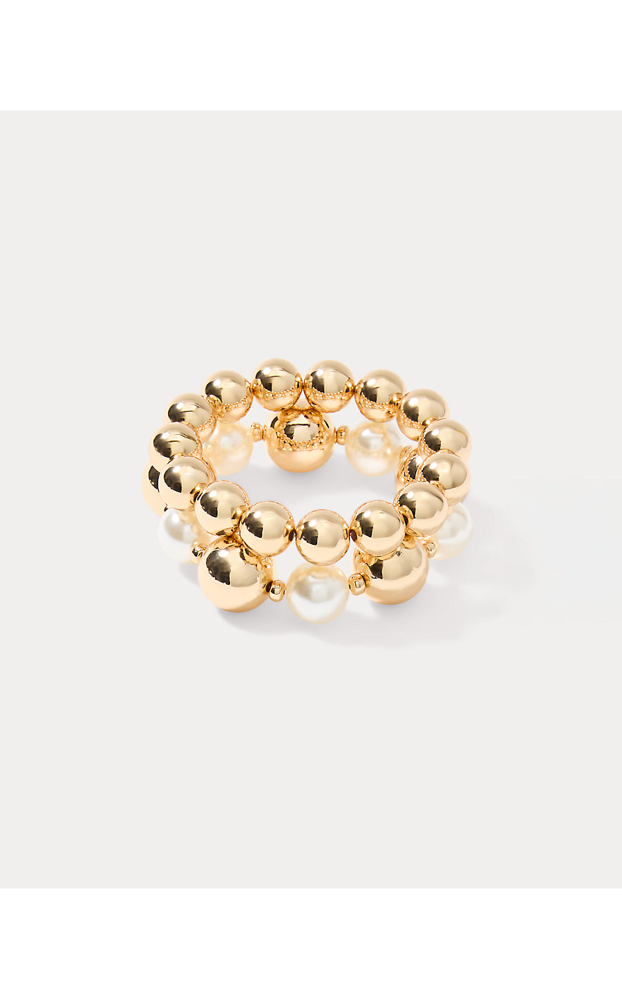 MOONLIGHT MAGIC STRETCH BRACELET, GOLD METALLIC