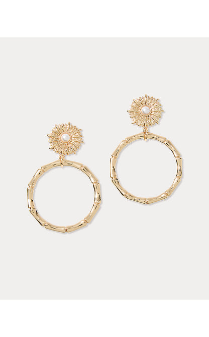 CANOPY COLONY EARRINGS, GOLD METALLIC