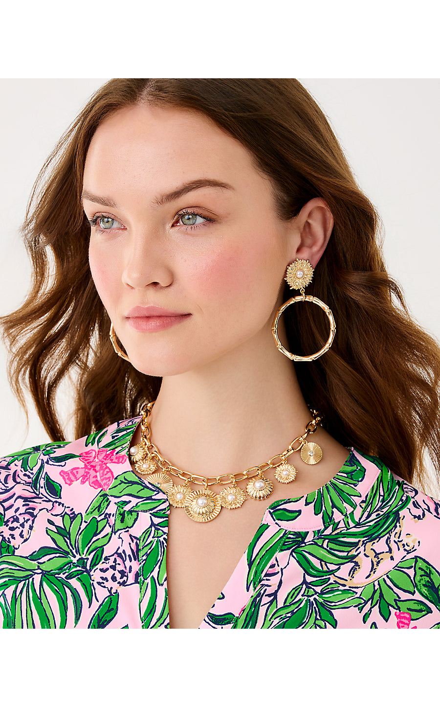 CANOPY COLONY NECKLACE, GOLD METALLIC