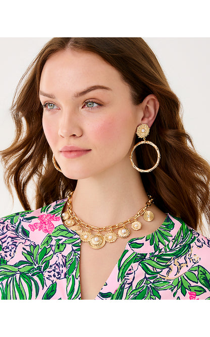 CANOPY COLONY NECKLACE, GOLD METALLIC