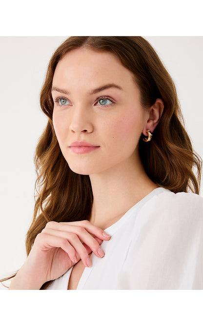 SPICY SOCIALITE EARRING SET, GOLD METALLIC