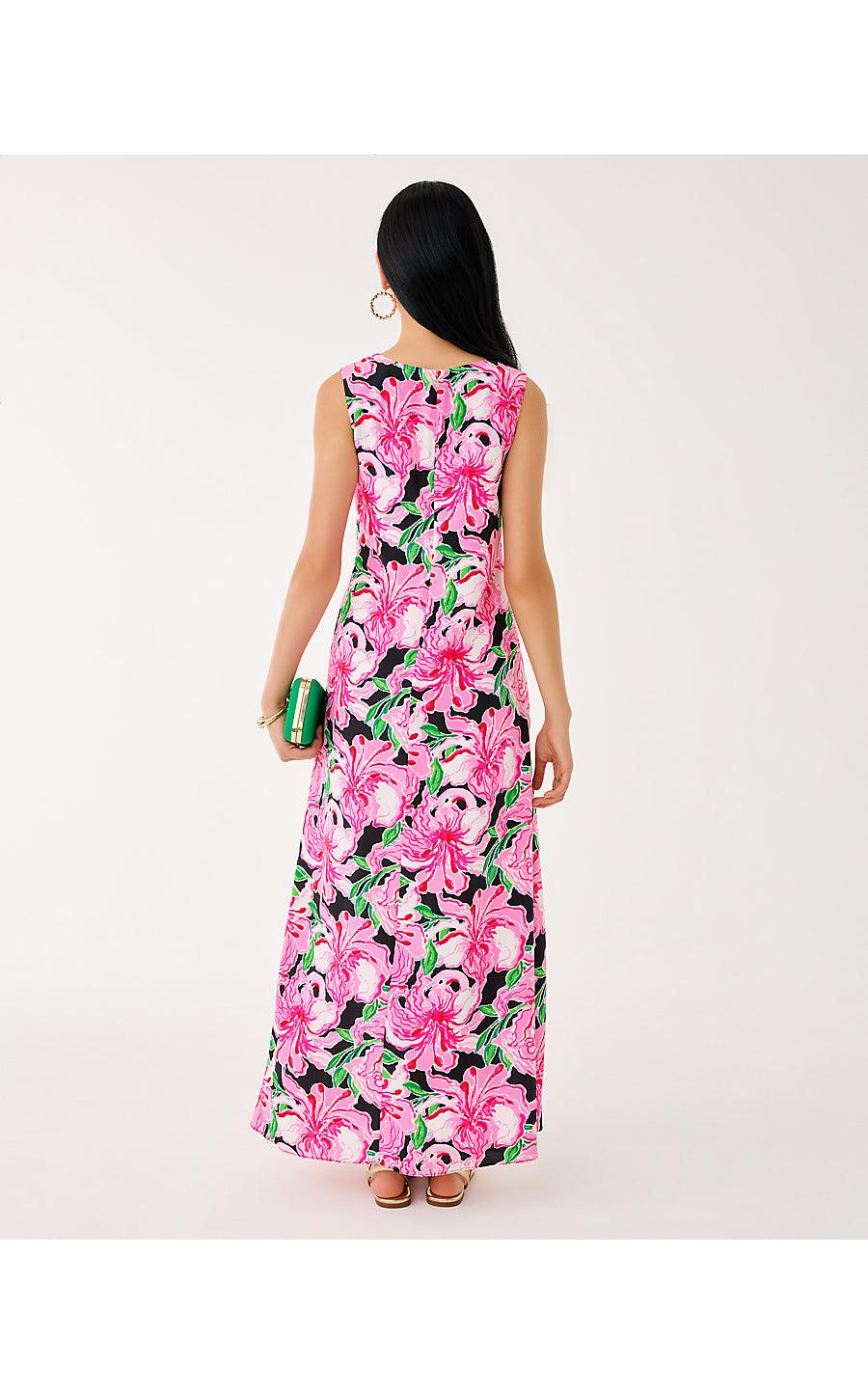 IRIS SILK MAXI DRESS, ONYX PARTY ALL THE TIME