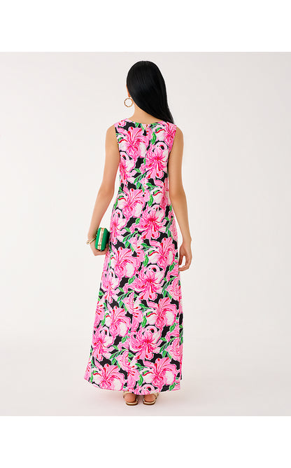 IRIS SILK MAXI DRESS, ONYX PARTY ALL THE TIME