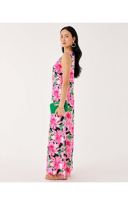 IRIS SILK MAXI DRESS, ONYX PARTY ALL THE TIME