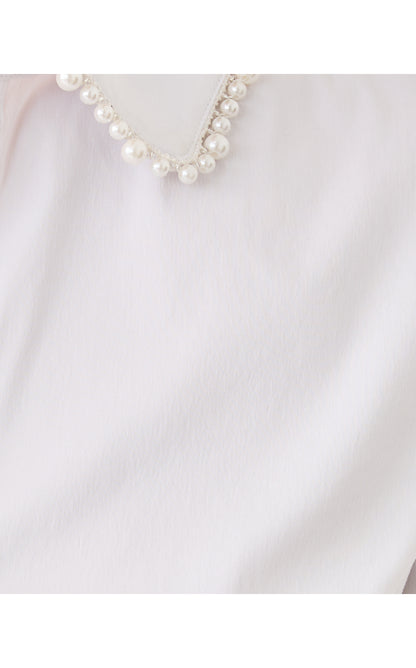 THE PEARL LILLY SHIRT, RESORT WHITE