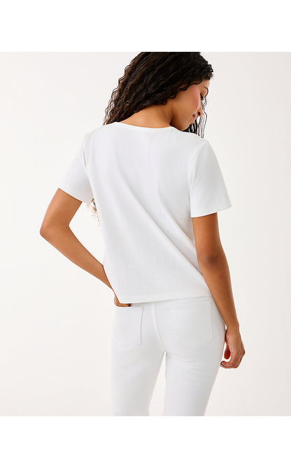 CLAIRMONT RHINESTONE KNIT, RESORT WHITE