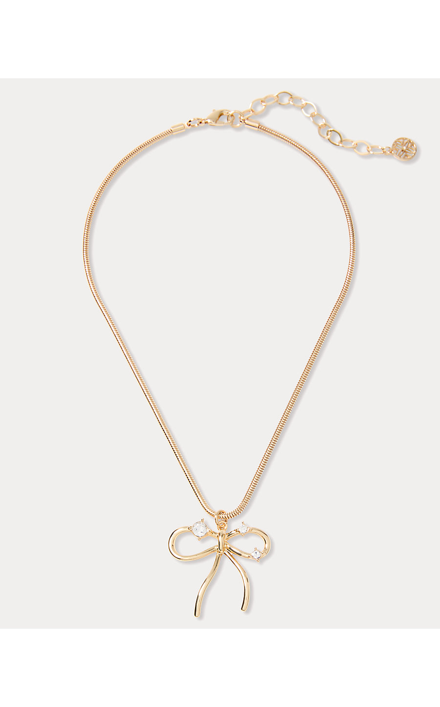 TIS THE SEASON NECKLACE, GOLD METALLIC