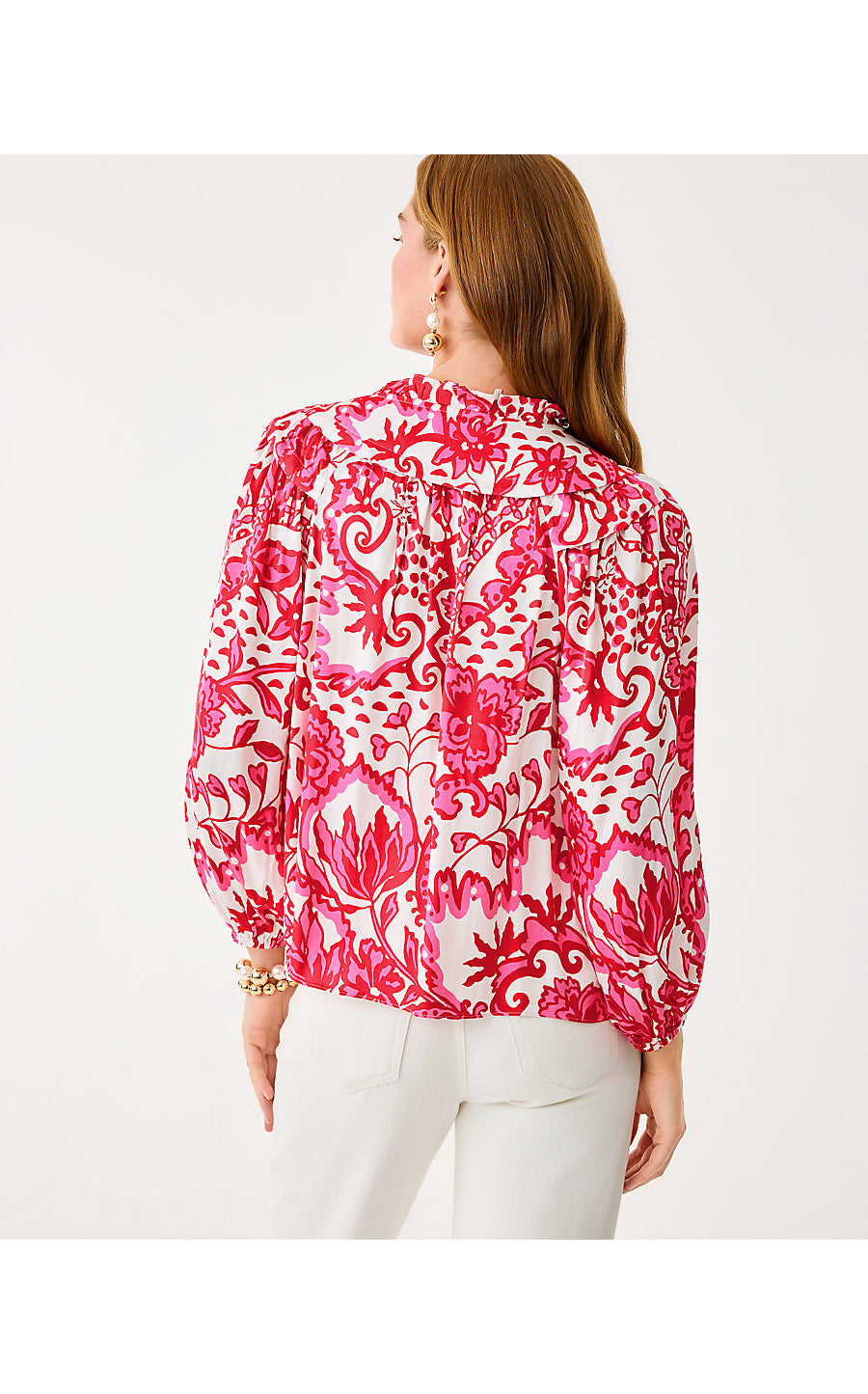 JAPHIA LONG SLEEVE TOP, COCONUT SPICY SOCIALITE