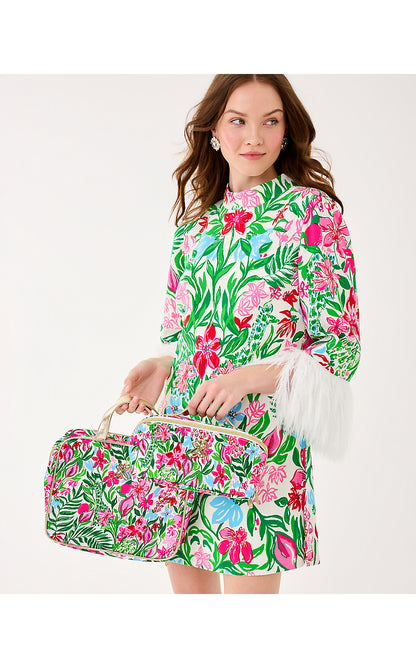 CONSTANCE COSMETIC CASE, MULTI GLOWING GARDENS ACCESSORIES SMALL