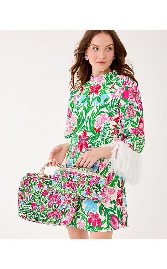 CONSTANCE COSMETIC CASE, MULTI GLOWING GARDENS ACCESSORIES SMALL