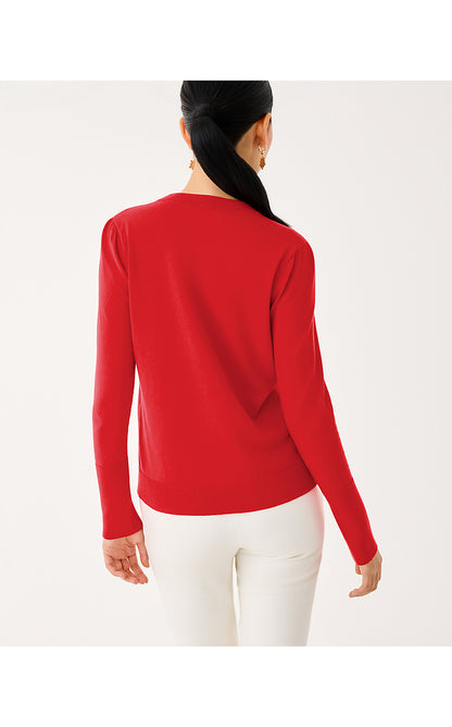 MORGEN SWEATER, CRANBERRY RED