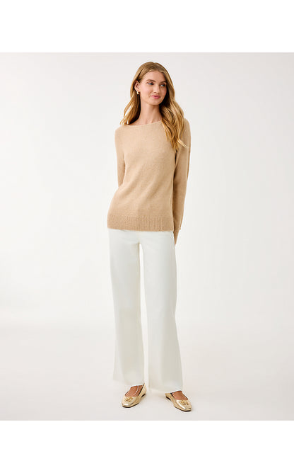 LOLA SEQUIN SWEATER, GOLD METALLIC