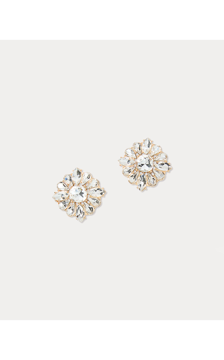 SPICY SOCIALITE STUD EARRINGS, CLEAR