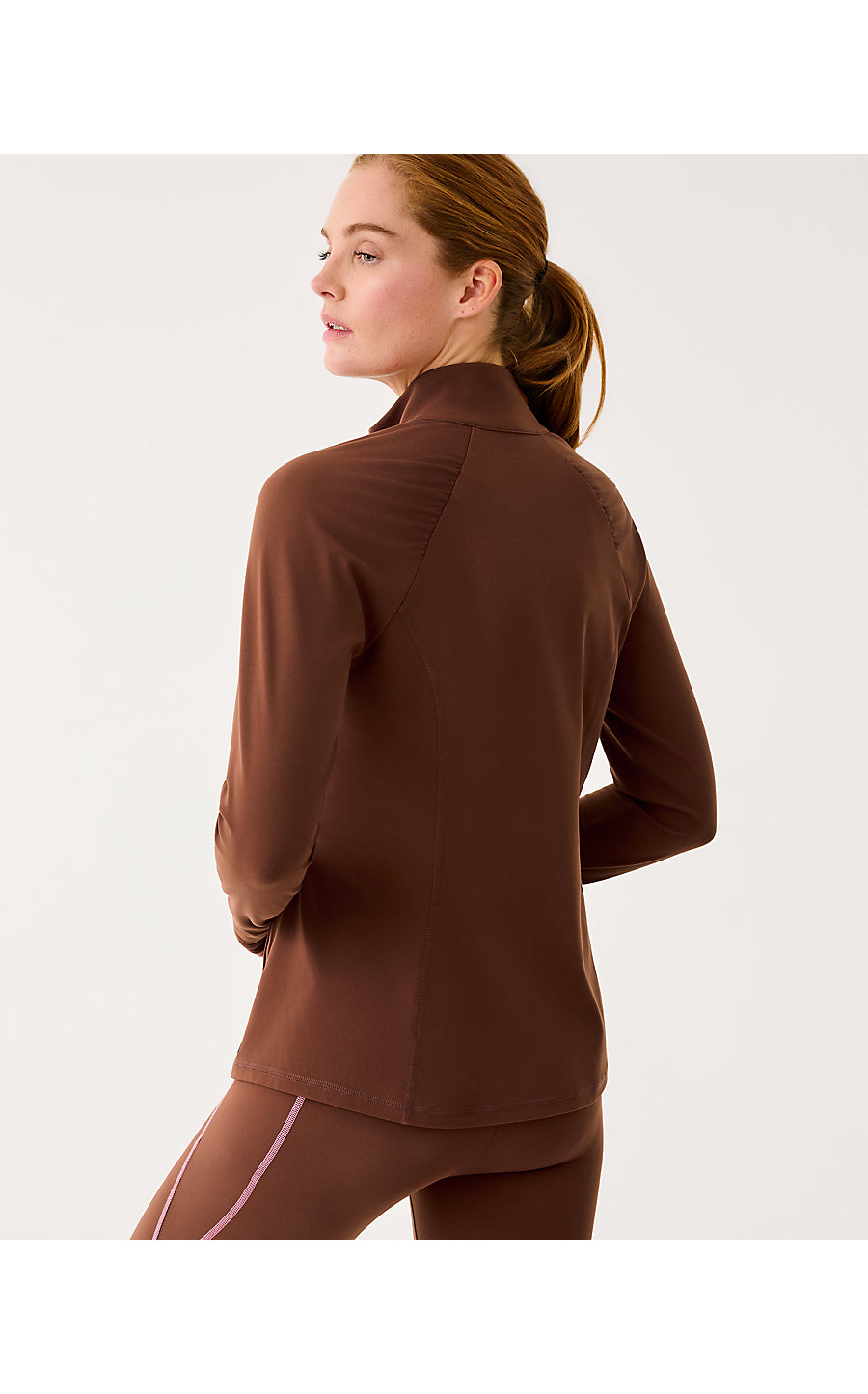 JUSTINE FULL ZIP JACKET UPF 50+, FRENCH ROAST