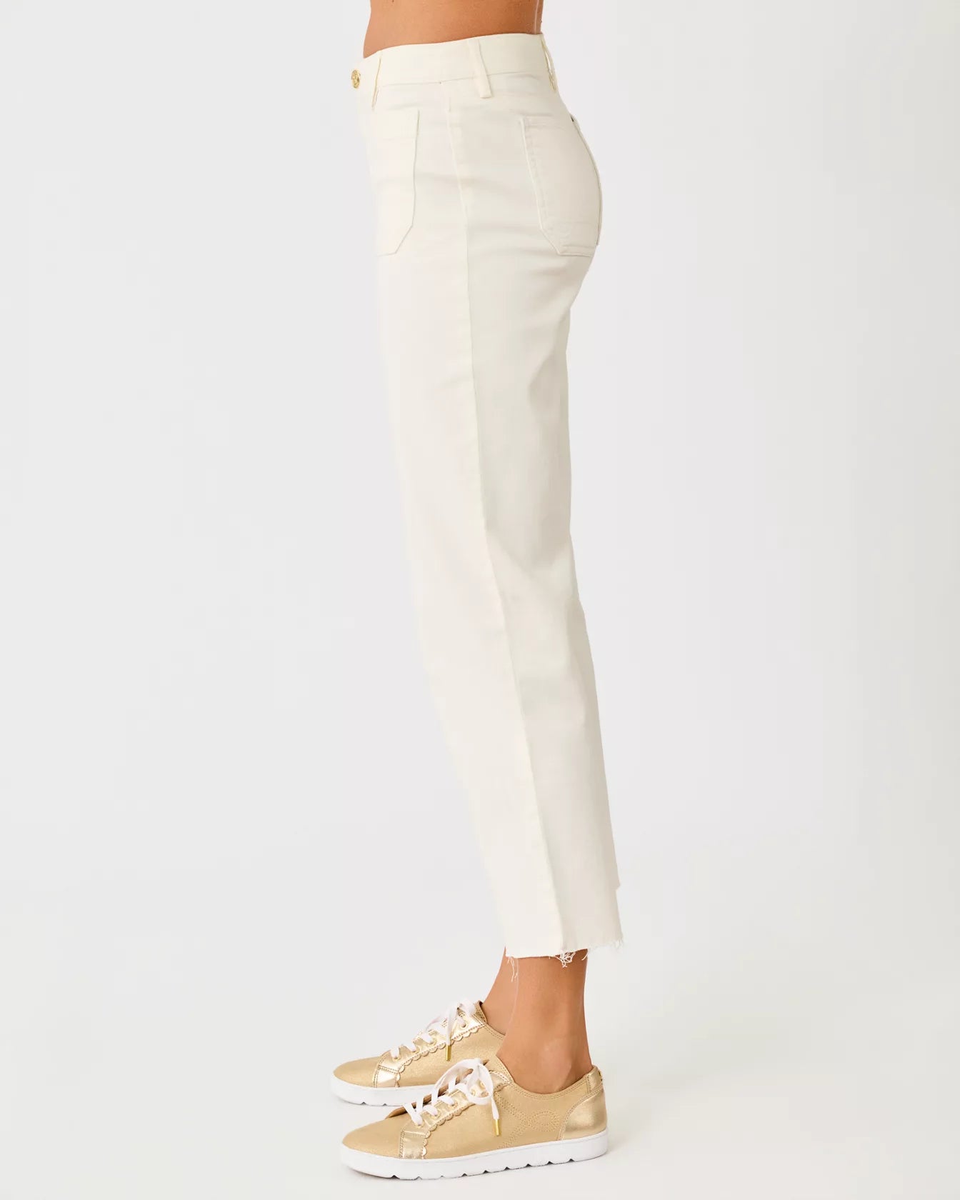 HARLEEN HIGH RISE CROP JEAN, COCONUT