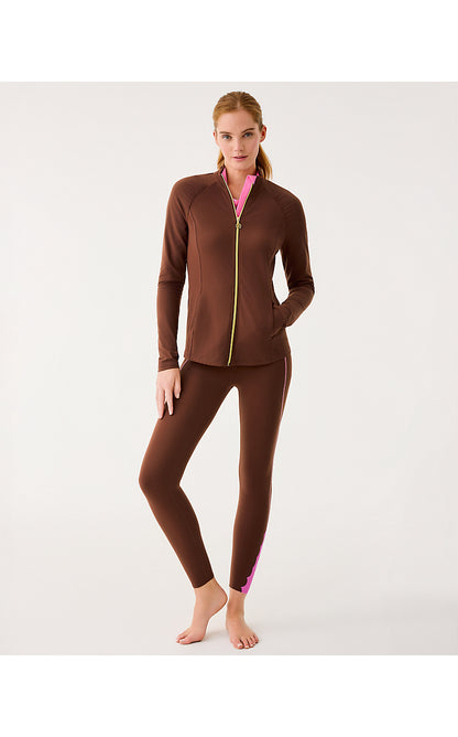 WEEKENDER HIGH RISE LEGGING, FRENCH ROAST