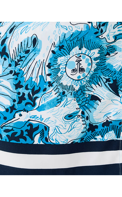 KENLYN MINI SKORT, BELLEVUE BLUE LILLY GULLS ENGINEERED SKORT