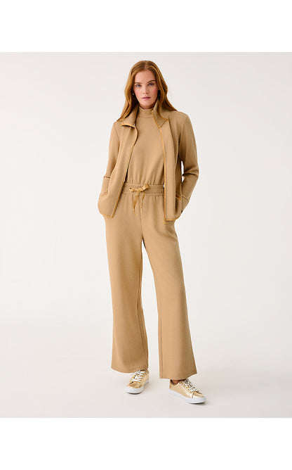 BASQUE FULL ZIP JACKET UPF 50+, HEATHERED ICED LATTE