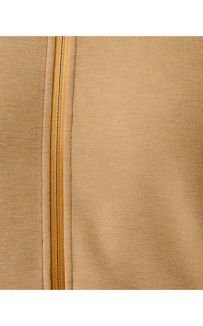 BASQUE FULL ZIP JACKET UPF 50+, HEATHERED ICED LATTE