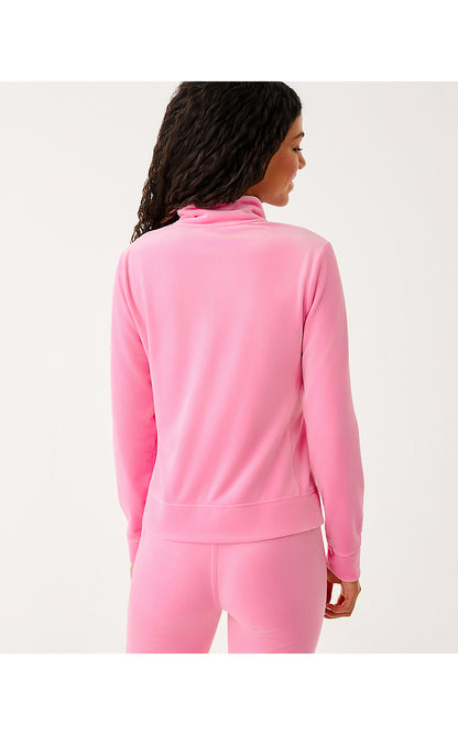 REGATE VELOUR JACKET, CONFETTI PINK