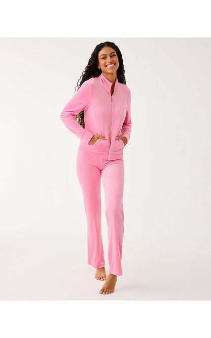 REGATE VELOUR JACKET, CONFETTI PINK