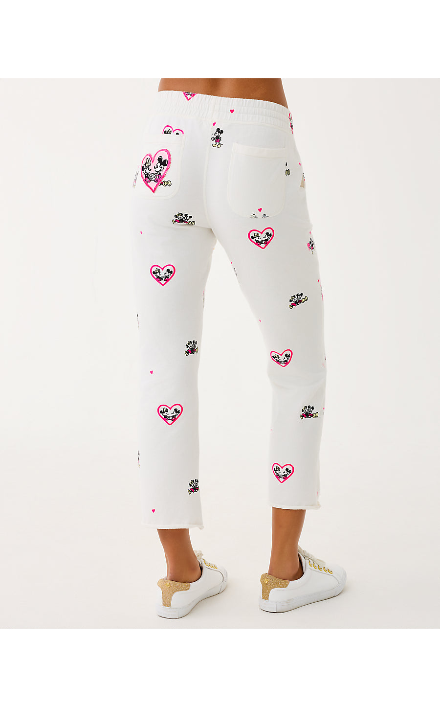 PLAYA CROP TERRY PANT, COCONUT DISNEY HALF DROP