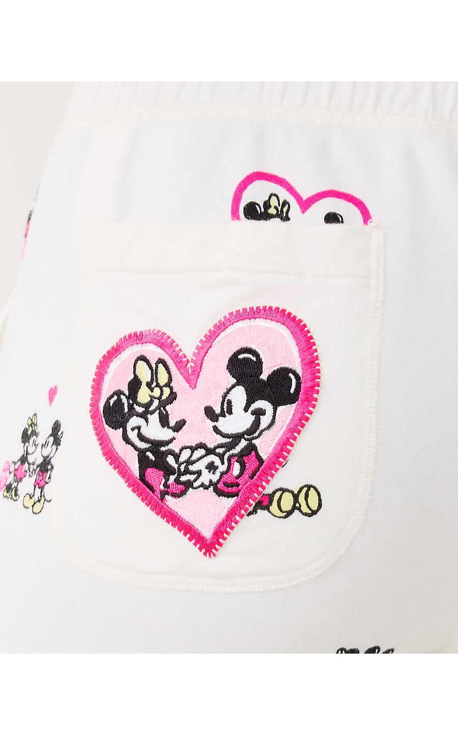 PLAYA CROP TERRY PANT, COCONUT DISNEY HALF DROP