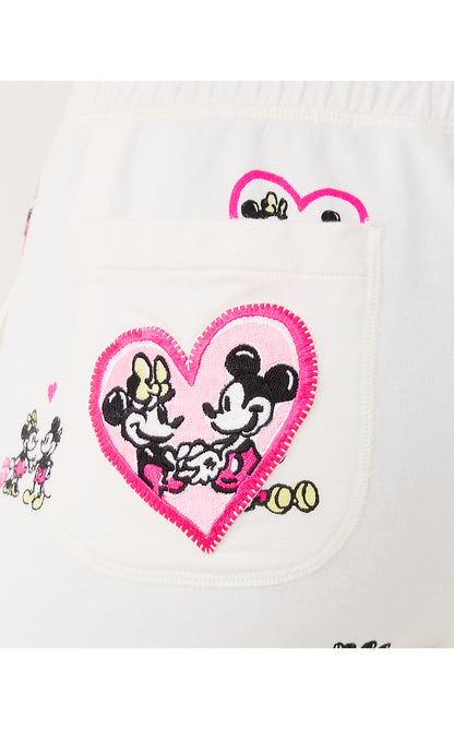 PLAYA CROP TERRY PANT, COCONUT DISNEY HALF DROP