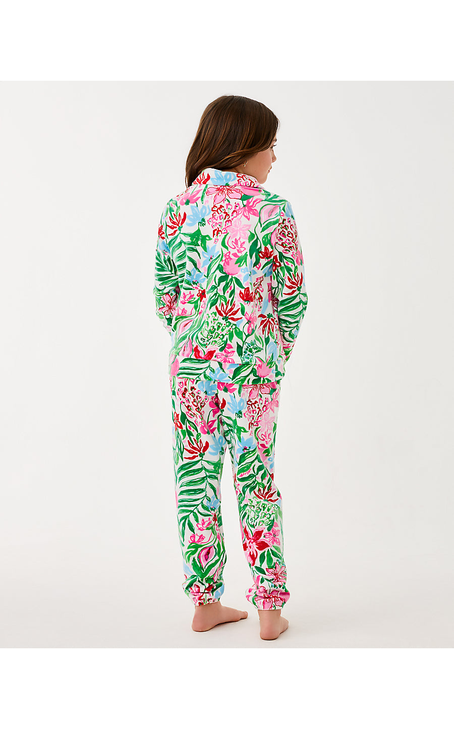 MINI ELENI VELOUR PULLOVER, MULTI GLOWING GARDENS