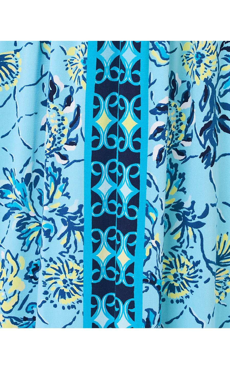 LAURALAI MAXI DRESS, BELLEVUE BLUE BREAKERS BEACH ENGINEERED KNIT MAXI