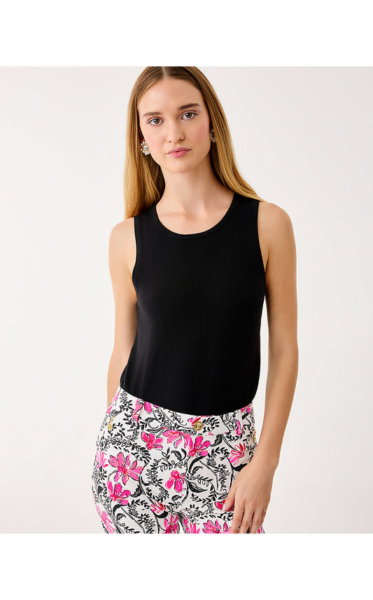 HARP SWEATER SHELL, BLACK