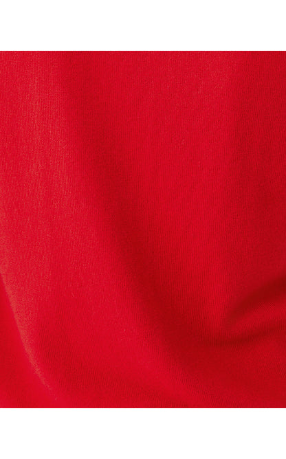 HARP SWEATER SHELL, CRANBERRY RED