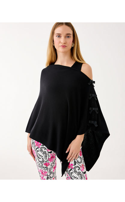 HARP WRAP W/ BOWS, BLACK