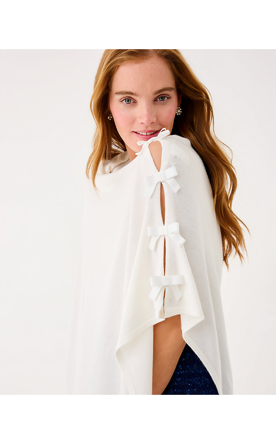 HARP WRAP W/ BOWS, COCONUT