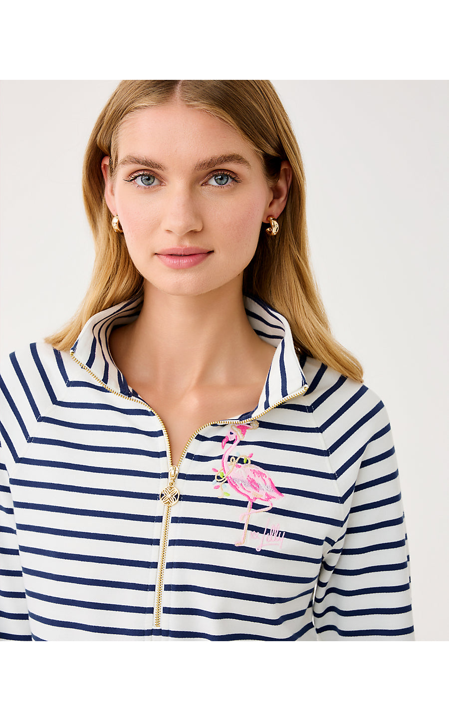 SKIPPER POPOVER, MULTI HOLIDAY FLAMINGO GRAPHIC