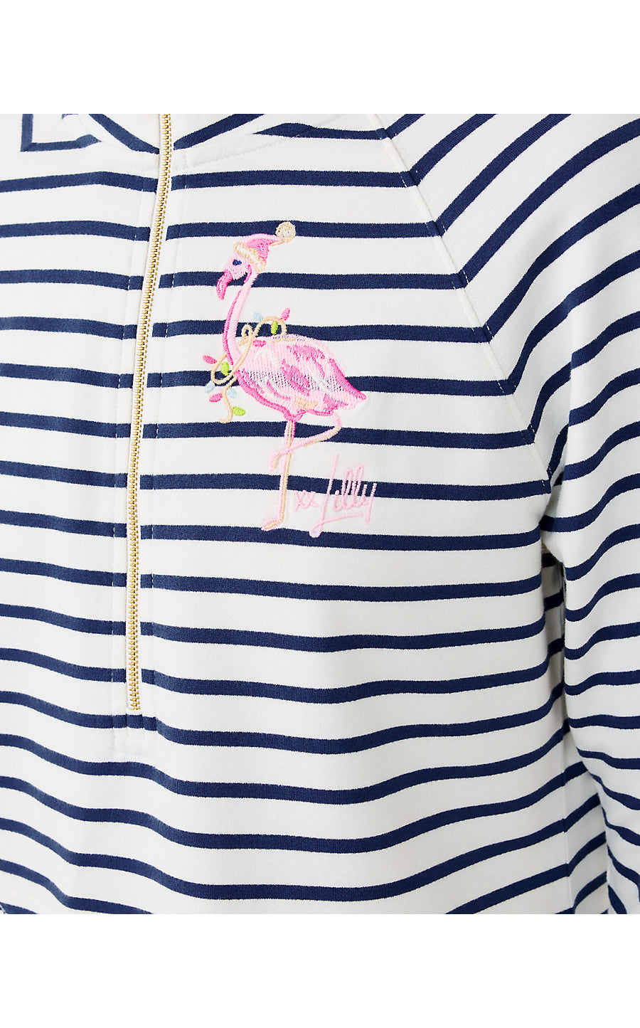 SKIPPER POPOVER, MULTI HOLIDAY FLAMINGO GRAPHIC