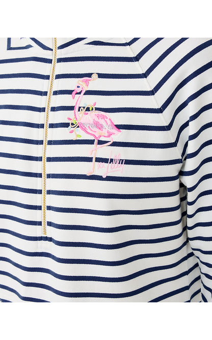 SKIPPER POPOVER, MULTI HOLIDAY FLAMINGO GRAPHIC