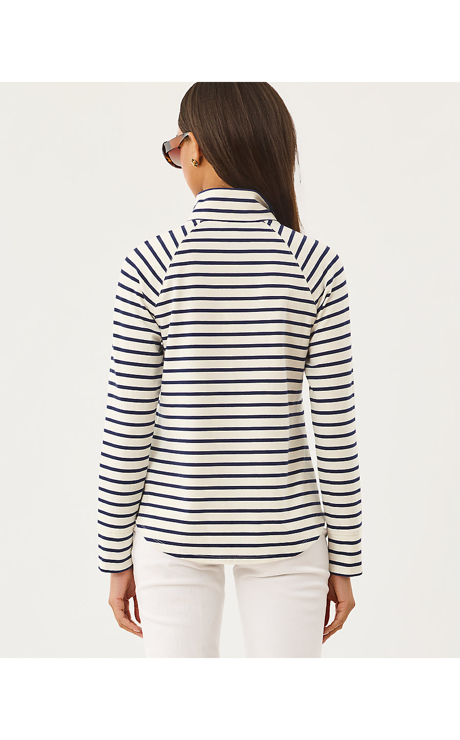SKIPPER POPOVER, MULTI TROPICAL CHEST EMBELLISHMENT
