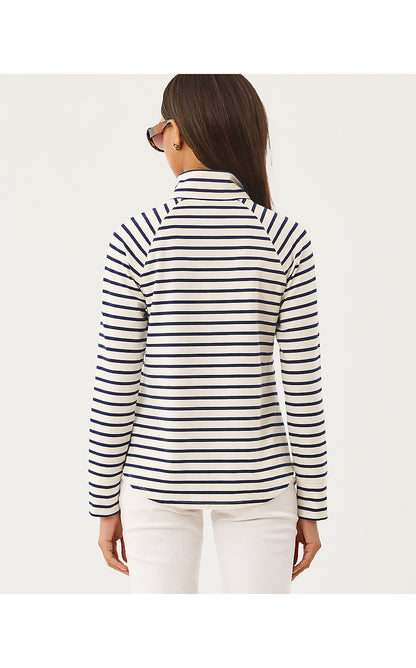 SKIPPER POPOVER, MULTI TROPICAL CHEST EMBELLISHMENT