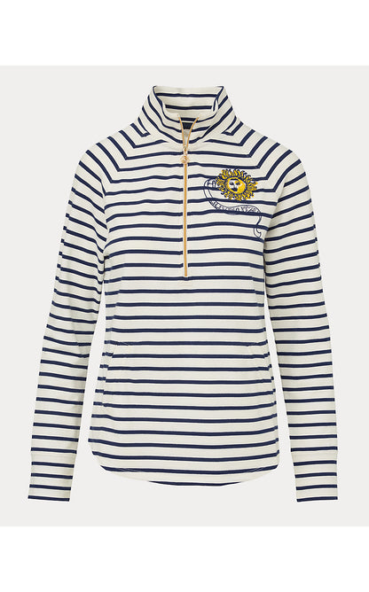 SKIPPER POPOVER, MULTI TROPICAL CHEST EMBELLISHMENT