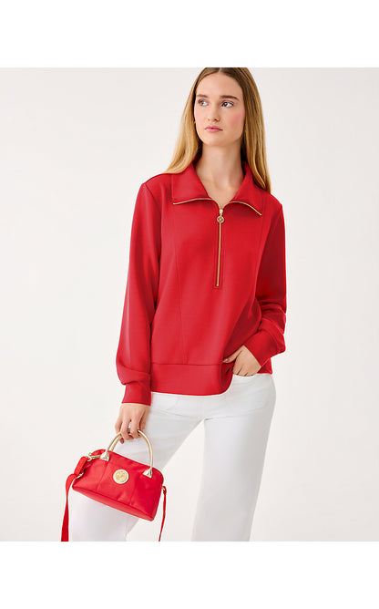 ELENI UPF 50+ PULLOVER, CRANBERRY RED