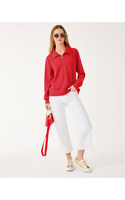 ELENI UPF 50+ PULLOVER, CRANBERRY RED