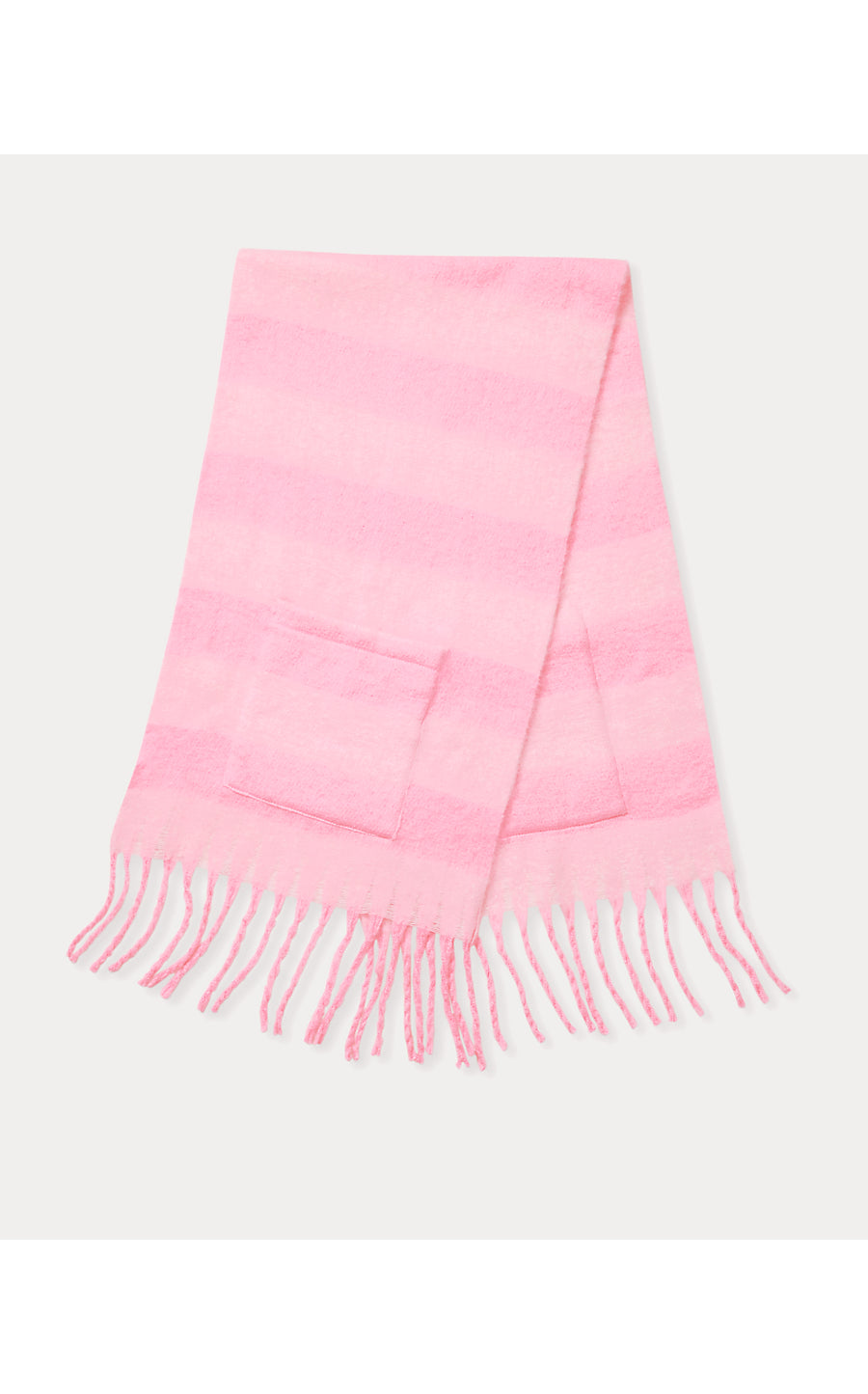 CAMELIA FRINGE WRAP, PINK QUARTZ X CONCH SHELL PINK