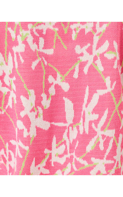MANZIE CARDIGAN, CONFETTI PINK LIZA JACQUARD